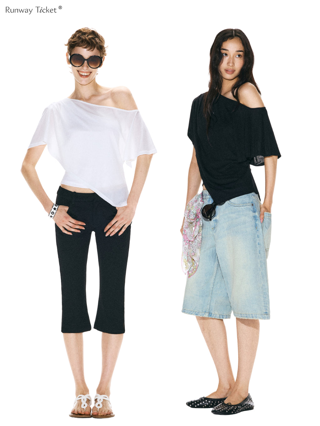 Runway Ticket Lace-Edged Slip Top （2color）