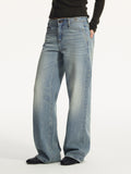 Vintage Washed Straight-Leg Jeans