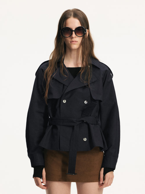 Detachable 2-Way Utility Trench Coat