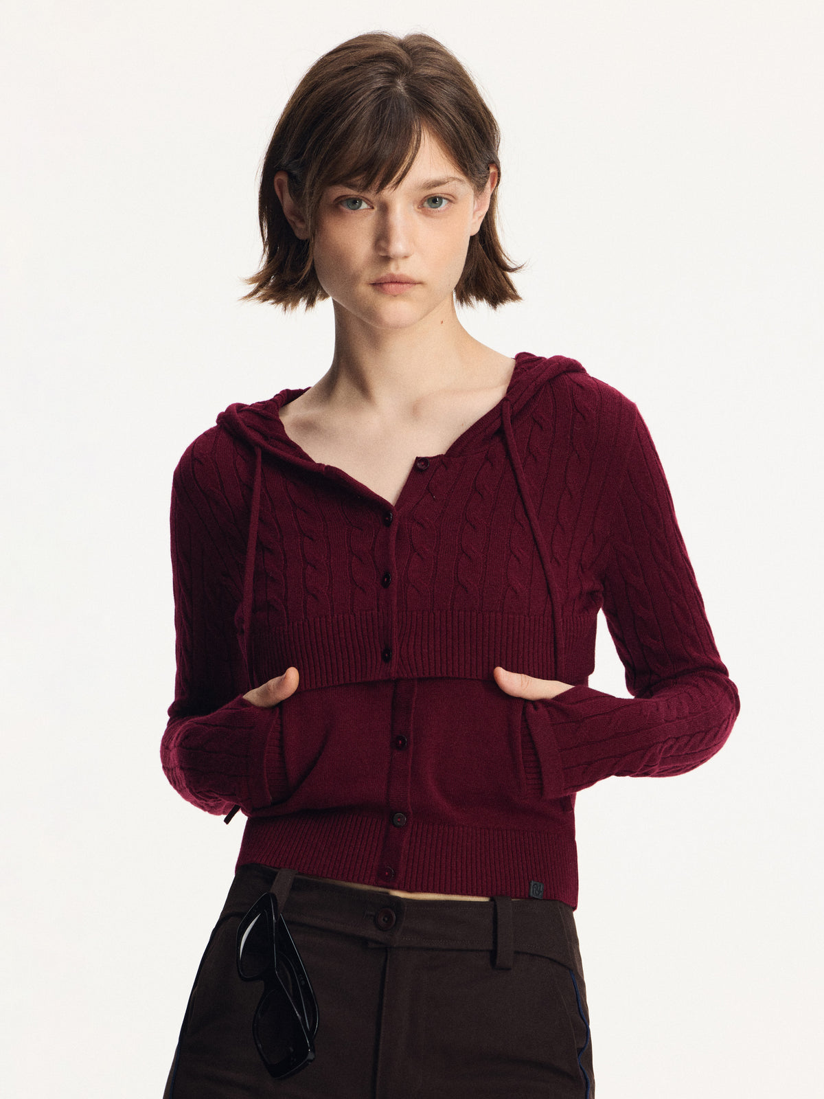 Cable-Knit Layered Top