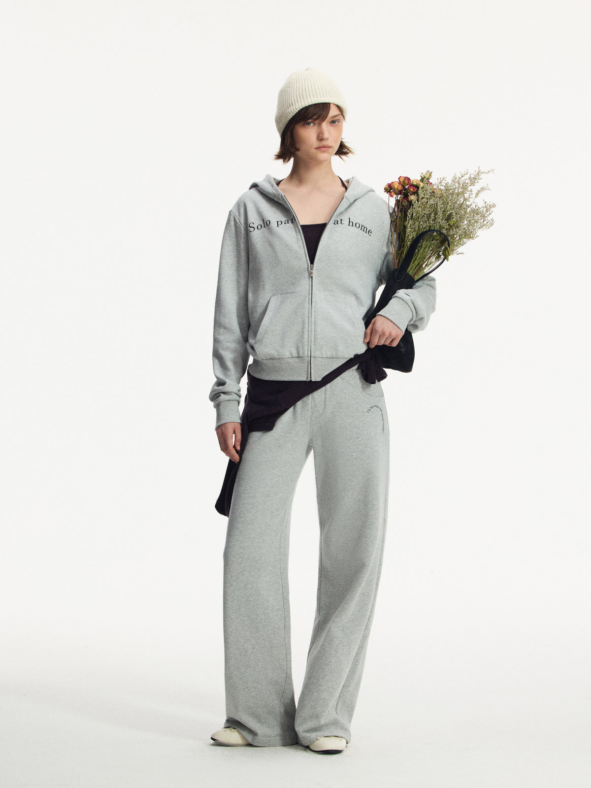 Sloan Graphic Zip-Up Hoodie Set - Hoodie