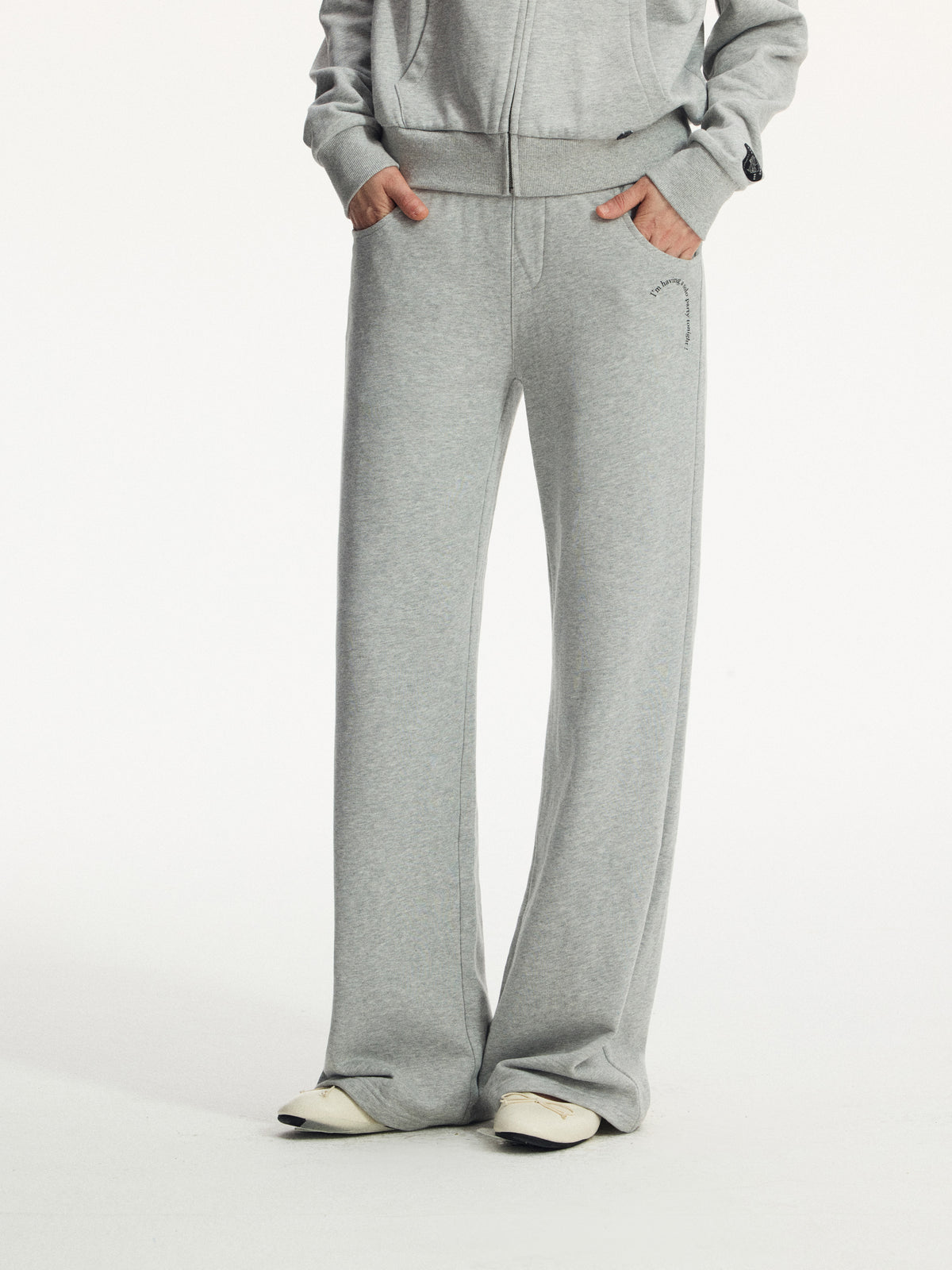 Sloan Graphic Zip-Up Hoodie Set - Joggers