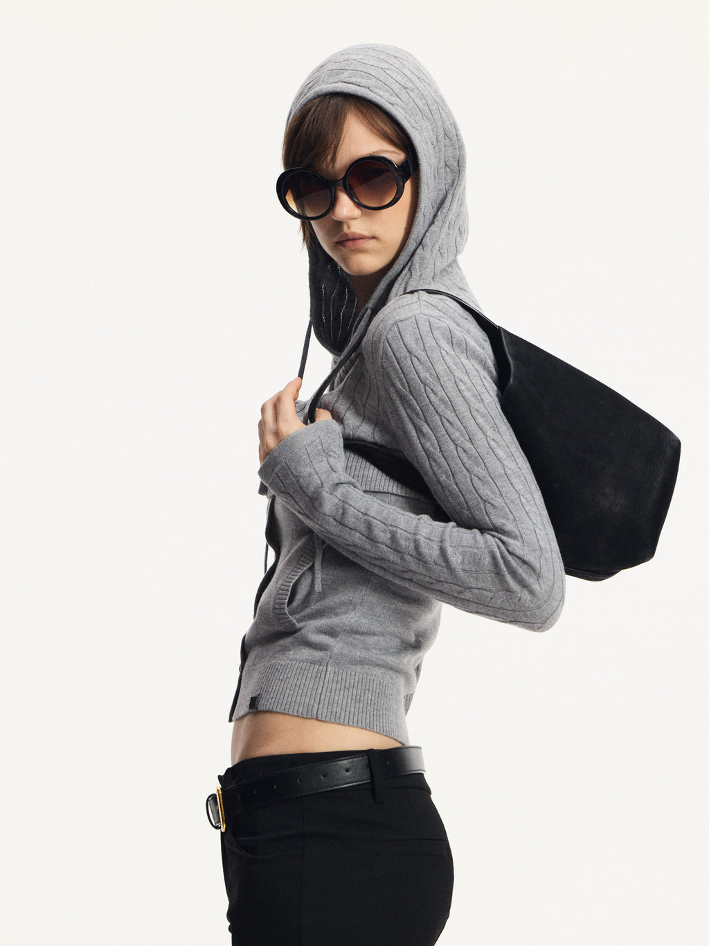 Cable-Knit Layered Top