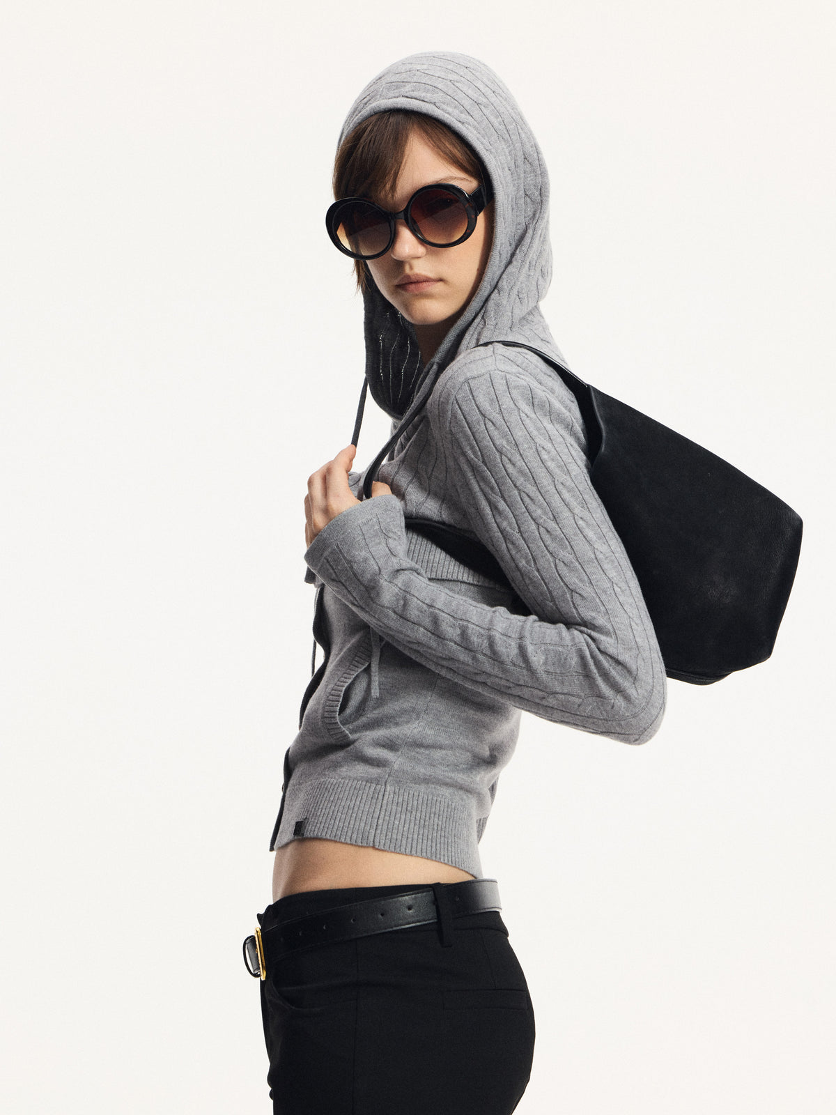 Cable-Knit Layered Top