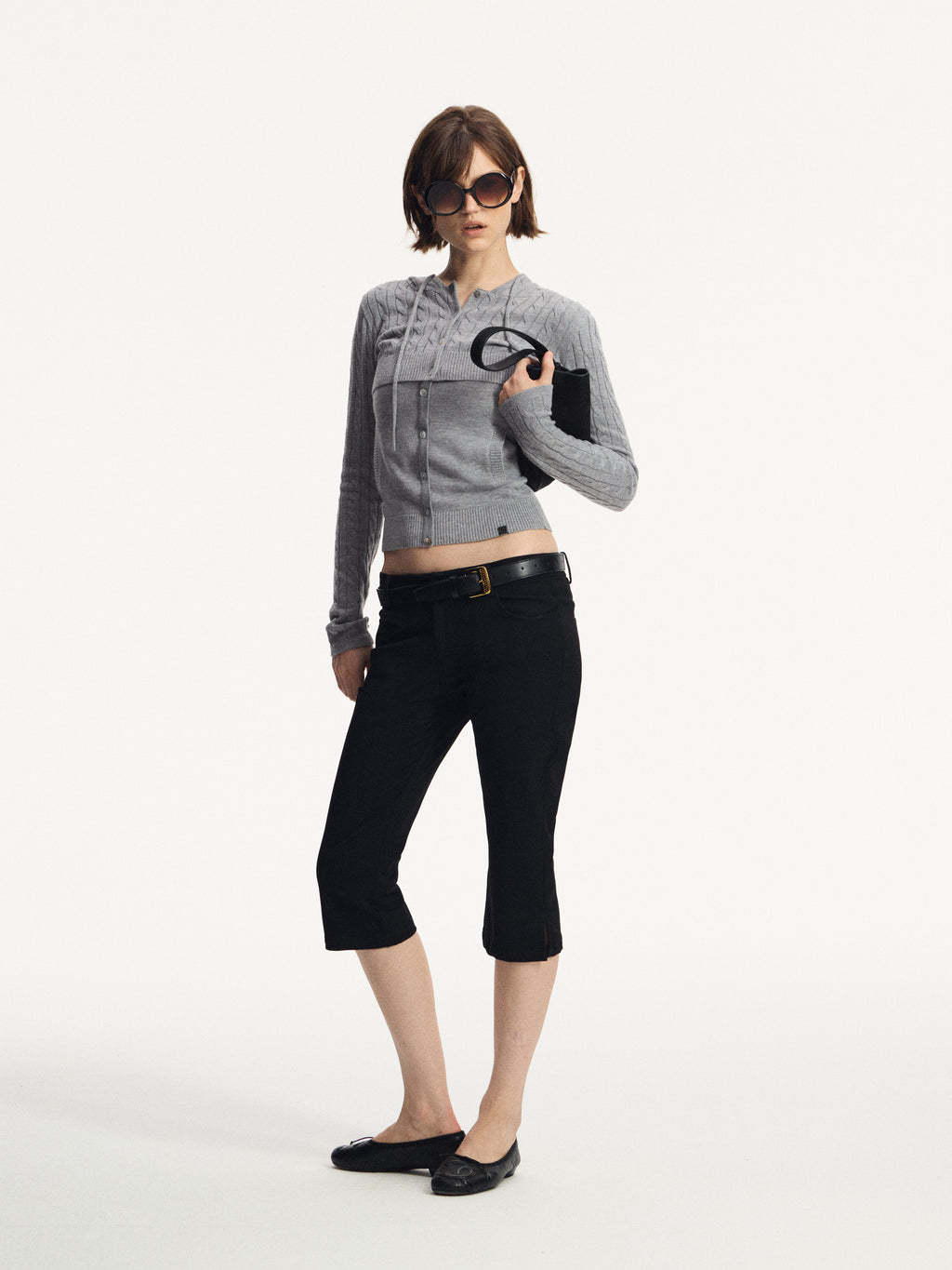 Cable-Knit Layered Top