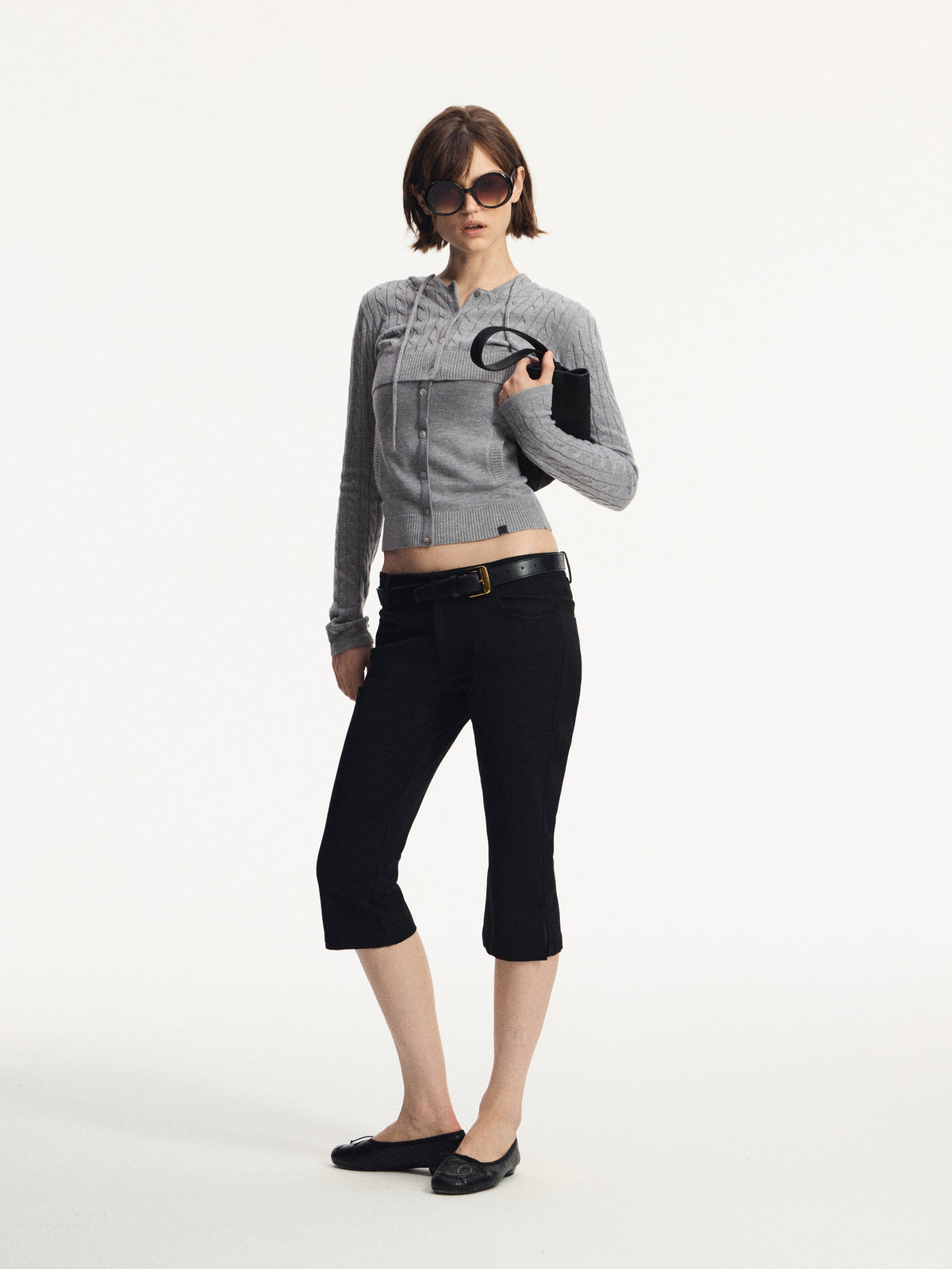 Cable-Knit Layered Top