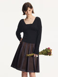 Tencel Wool Blend Layered-Look Top