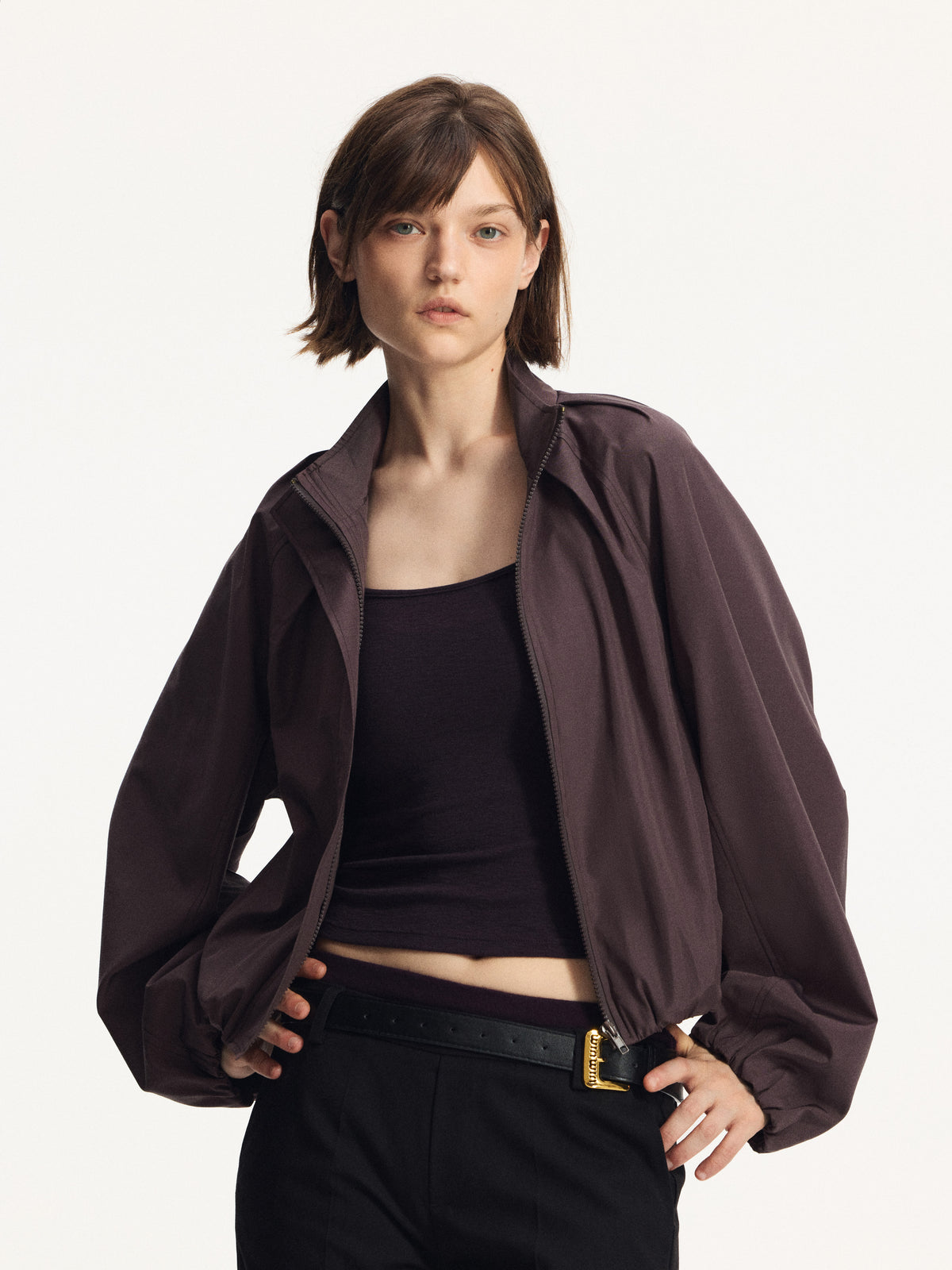 Tencel Wool Blend Utility Jacket