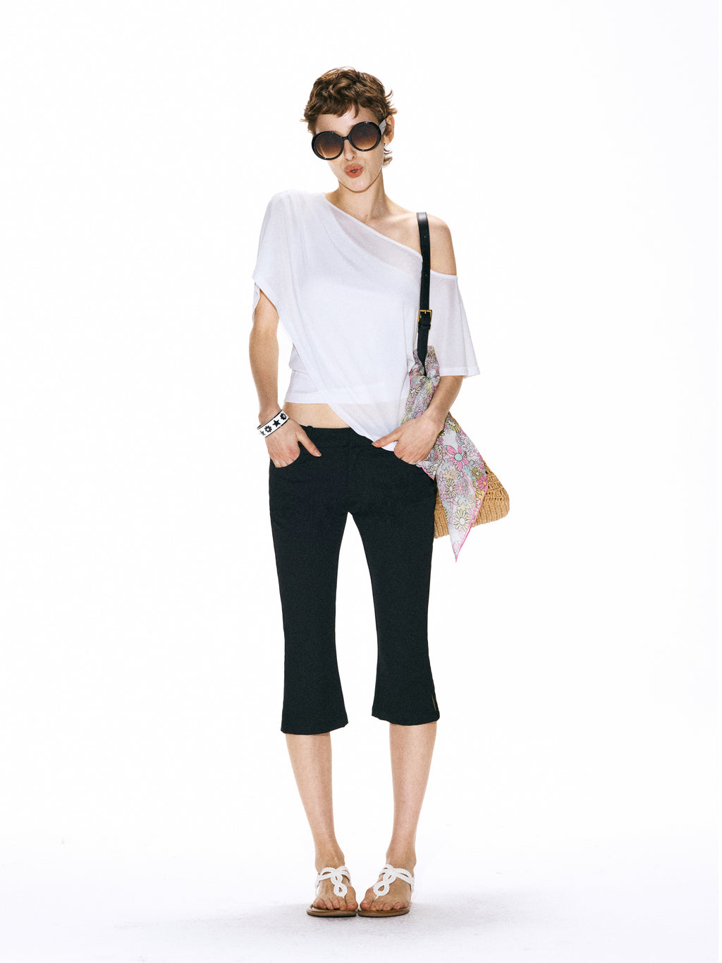 Runway Ticket Black Cropped Capri Pants