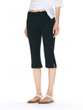 Runway Ticket Black Cropped Capri Pants